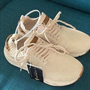 U.S. Polo Assn. Cream and Tan Women's Sneakers